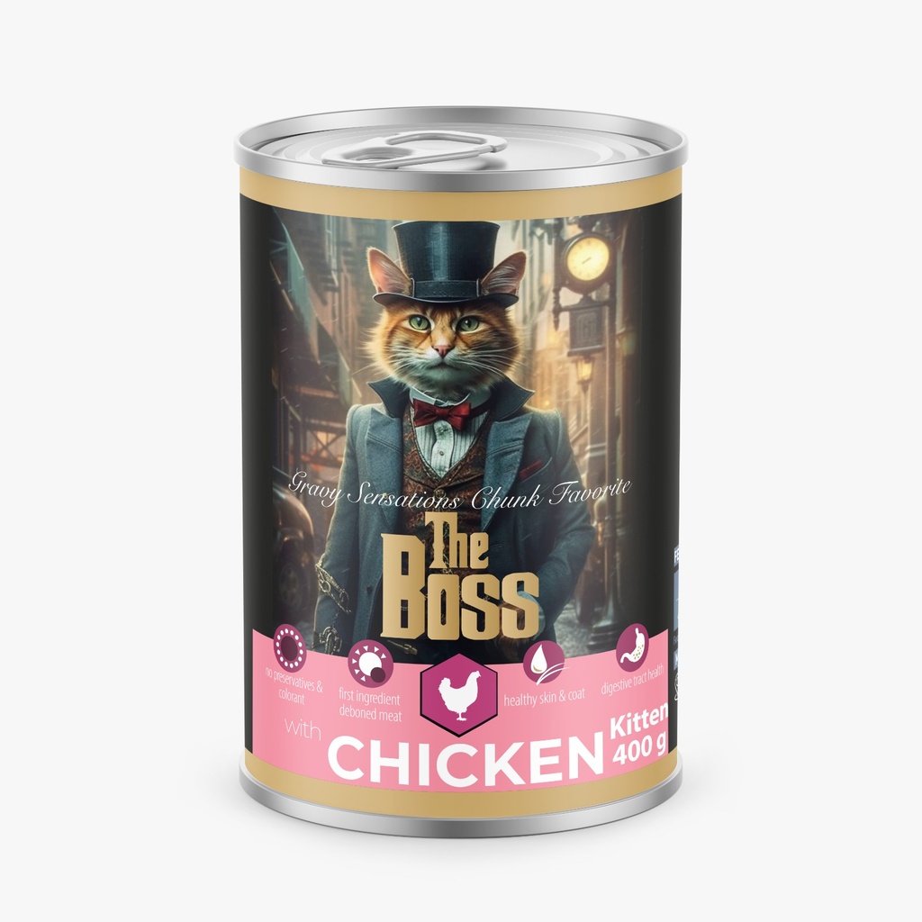 The Boss |Kitten Food With Chicken