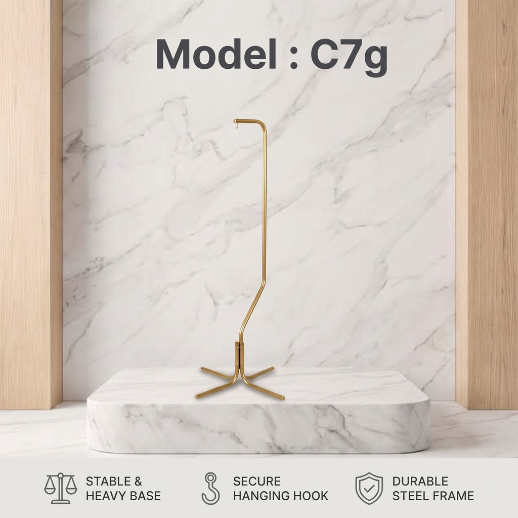 [C7G] حامل القفص C7 ذهبي