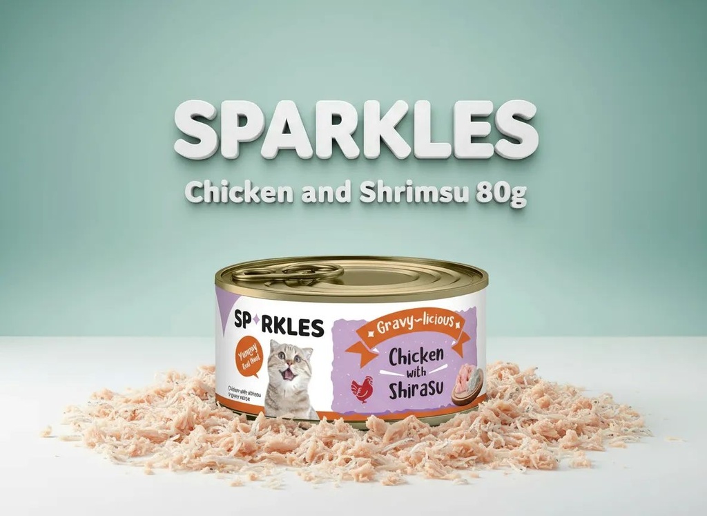 سباركليز | طعام رطب للقطط | 80 غم