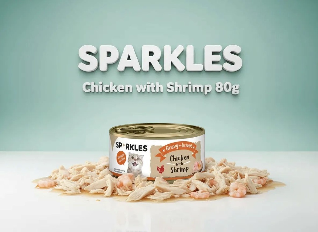 سباركليز | طعام رطب للقطط  | 80 جم