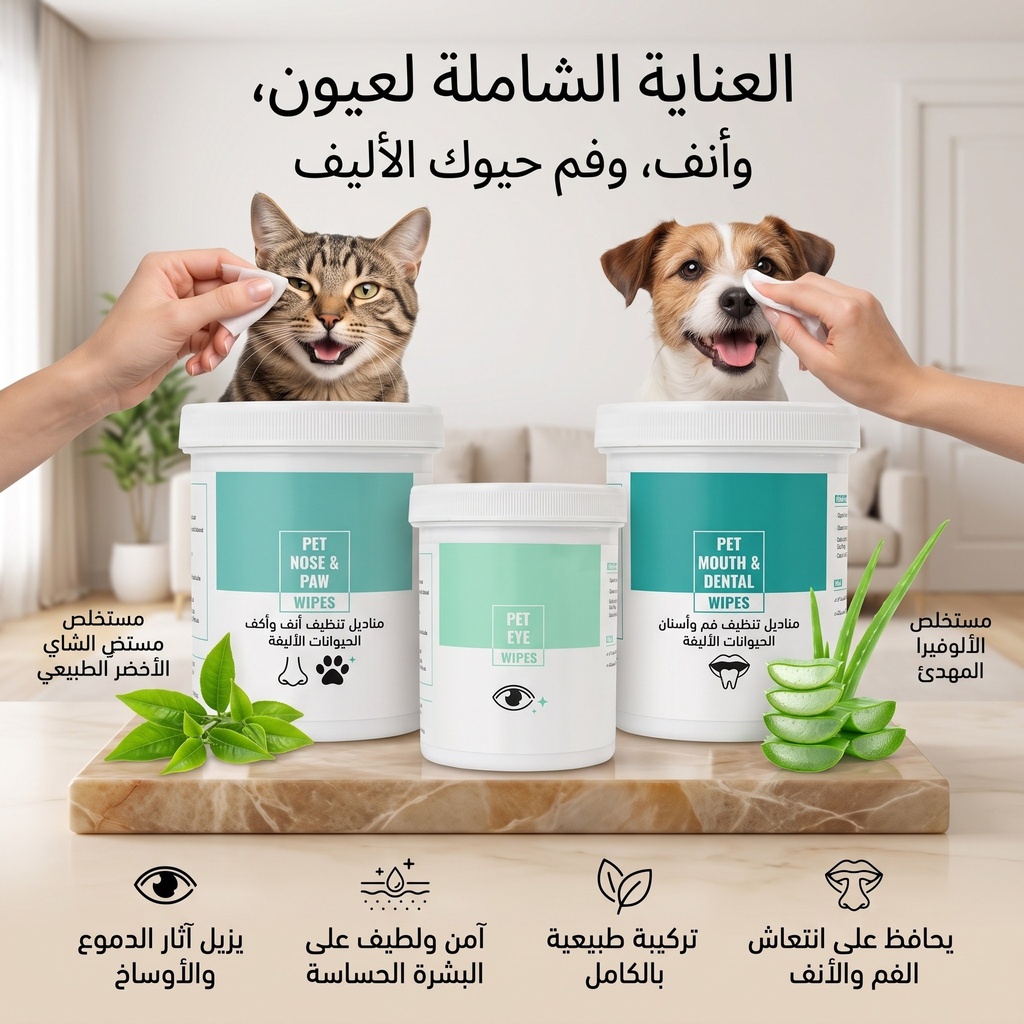 مناديل مبللة بالألوفيرا
