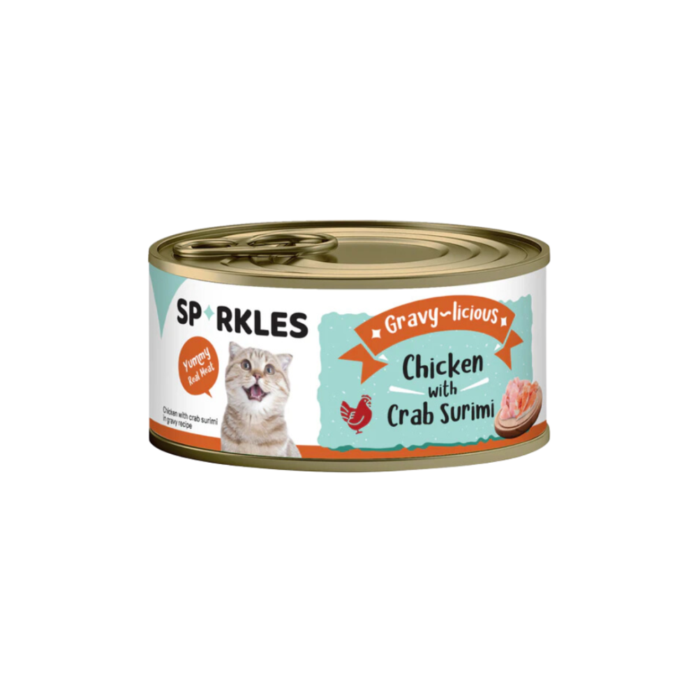 Sparkles Gravy licious Chicken with Crab Surimi-80Gm 