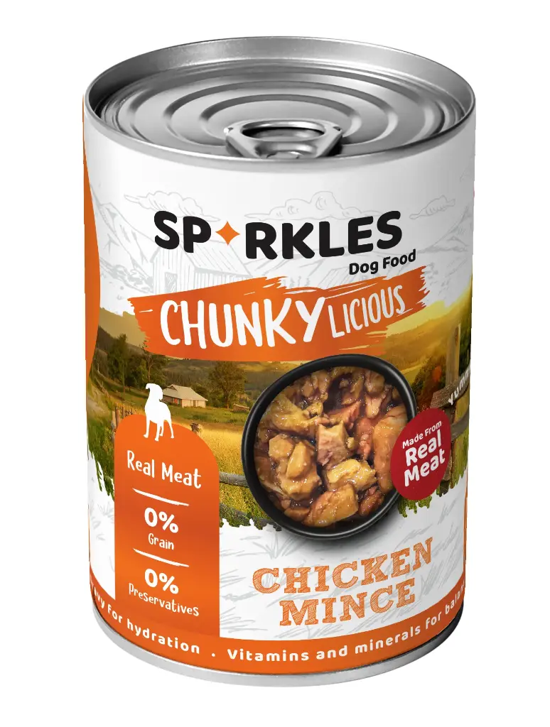 SPARKLES | DOG CANNED CHICKEN MINCE IN GRAVY | 400g