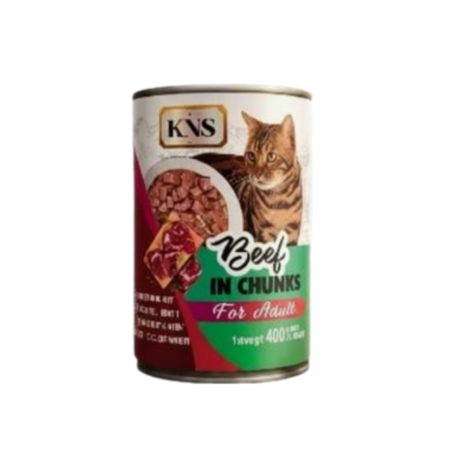 KNS | Beef Flavour Chunk For Adult Cat- 400gm