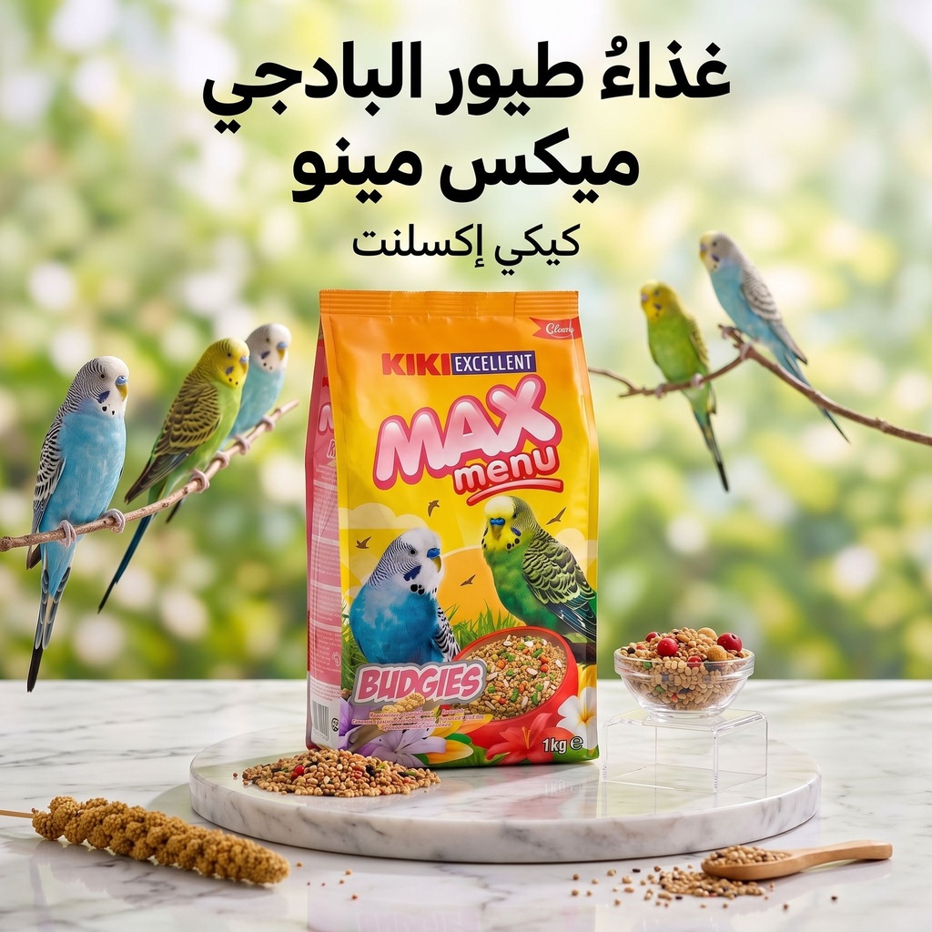 غذاء طيور البدجي "كيكي إكسيلينت ماكس منيو"