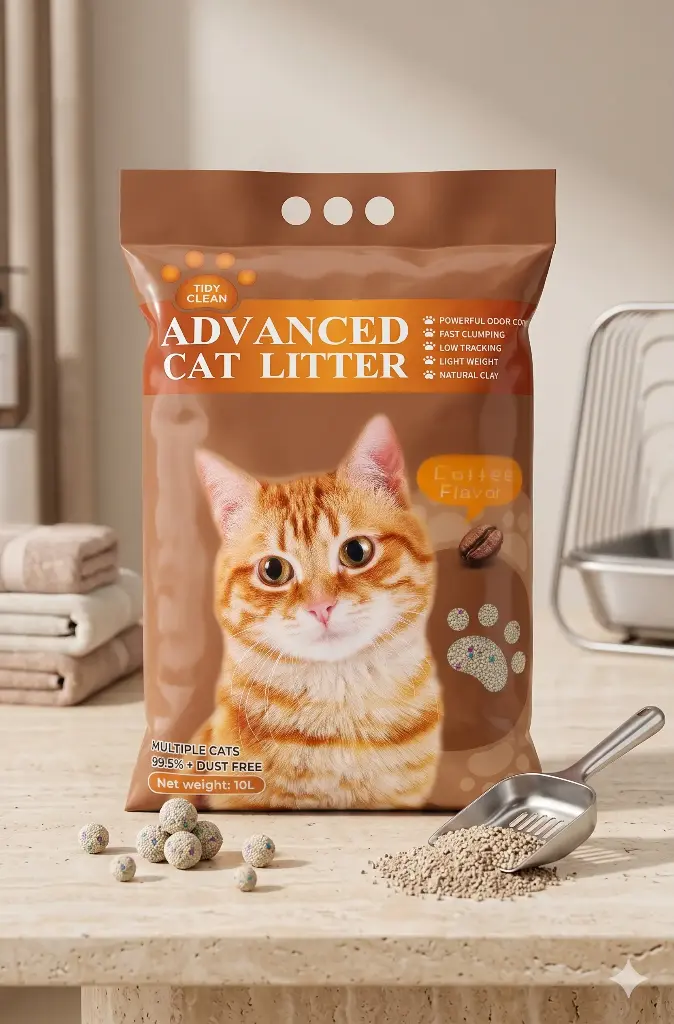 رمل لفضلات القطط أدفانسد برائحة القهوة 10 لتر 