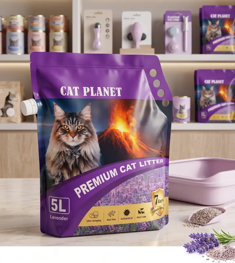 CAT PLANET CAT LITTER (LAVENDER SCENT) 5L