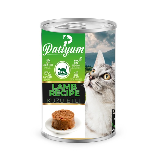 [Patiyum|400gm] باتي يم | طعام باتيه رطب للقطط البالغة بلحم الضأن - 415 جم