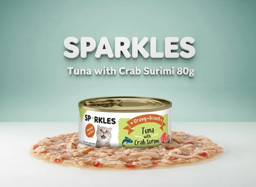 [082044] سباركليز | طعام رطب للقطط | 80 غم