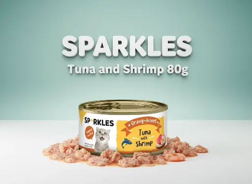 [082013] سباركليز | طعام رطب للقطط | 80 غم