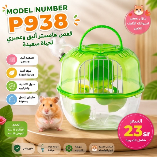 [PET-CAG-0P938] ص 938 | قفص الهامستر