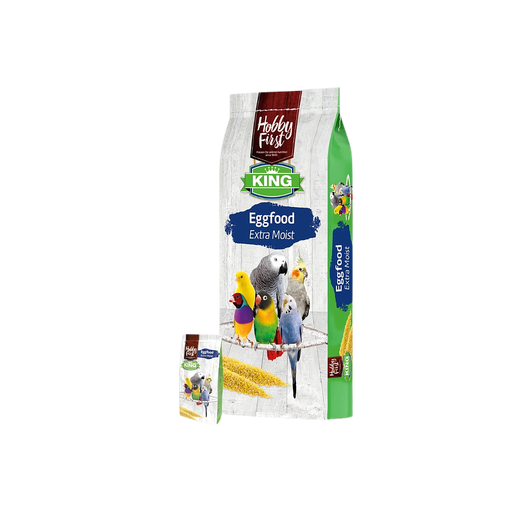 [824704] كينج | هوبي فيرست غذاء تكميلي عالي الرطوبة من البيض والعسل لجميع انواع الطيور-400g