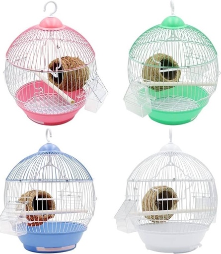 قفص للطيور أبيض وأسود - C304