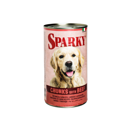 [800947000211A] Sparky | Dog Chunkies with Beef | 1250g