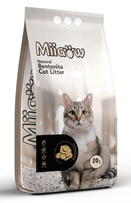 [Mii-20L] مياوو !!! رمل قطط  مدعم بالكربون النشط 20 لتر