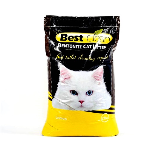 [BST20] بيست كلين | رمل للقطط برائحة الليمون | 20كجم